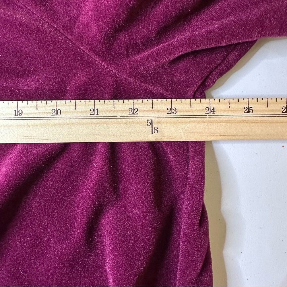 Vintage Vanity Fair Sz Lg Velour Robe Sleepwear Long Gown Pockets Velvet EUC - Picture 11 of 13